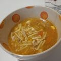 Brais Dominguez's cooksnap of when they made Sopa de pollo con fideos.