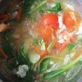 Cooksnap Adila Israk semasa beliau membuat Sup Sawi.