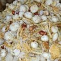 Shilpa Aggarwal का कुकस्नैप जब उन्होंने फलाहारी नमकीन (falahari namkeen recipe in Hindi) बनाया था।
