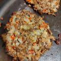 El cooksnap de Daniela Iozza cuando hizo Hamburguesas de soja texturizada.