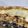El cooksnap de Nuria Montes cuando hizo Lasaña de pollo y champiñones.