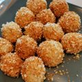 Ingyombingyomtalibe Cooksnap-ja, amikor elkészítette a(z) Hamis túrógombóc kölesből, áfonya dzsemmes tejföllel. Gm, lm receptet.