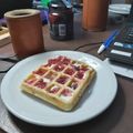 El cooksnap de María Silvina Sakalauskas cuando hizo Waffles 🤤🤤.