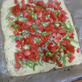 El cooksnap de Monica Muñoz cuando hizo Pizza con base de coliflor.