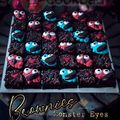 Cooksnap Aznie Khasri semasa beliau membuat Brownies Mata Mata Monster Comel.