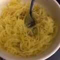 Breanna Grimes's cooksnap of when they made Spaghetti & Meatball filled Spaghetti Squash Boats.