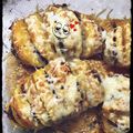 🌻BarbWireLess🌻 Cooksnap-ja, amikor elkészítette a(z) Fűszeres-sajtos töltött burgonya receptet.