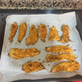 El cooksnap de Sabela cuando hizo Pollo crujiente con doritos.