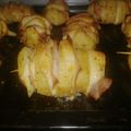 El cooksnap de silvia rodriguez cuando hizo Papas 🥔 rellenas al horno “Hasselback”.