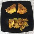 El cooksnap de Alicita cuando hizo Pollo y nabos asados a la cúrcuma.
