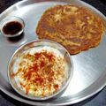 Madhu Jain का कुकस्नैप जब उन्होंने आलू का पराठा (aloo ka paratha recipe in Hindi) बनाया था।