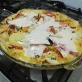 El cooksnap de Romi cuando hizo Milhojas de verdura y pescado.