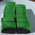 Cooksnap dari yuniembri untuk resep Brownies Kukus Lapis Pandan