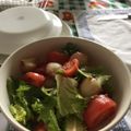 El cooksnap de xalday cuando hizo Ensalada de Lechuga, Tomate y Cebollas en Escabeche.