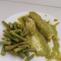 Lion's cooksnap of when they made Filete de pescado en salsa de cilantro.