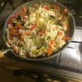 El cooksnap de javier zalazar cuando hizo Wok de vegetales y pollo🍆.