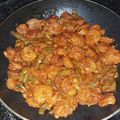 El cooksnap de Andrea Garcia cuando hizo Camarones en salsa.