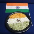 Dr. Pushpa Dixit का कुकस्नैप जब उन्होंने तिरंगा पुलाव (Tiranga pulao recipe in hindi) बनाया था।