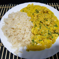 El cooksnap de Meli Diaz cuando hizo Pollo al curry con crema de leche.