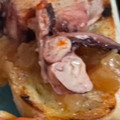 El cooksnap de minoa cuando hizo Tosta de pulpo y cebolla caramelizada.