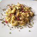 il Sandra quando ha preparato Ravioli con pesto di mandorle e pistacchi