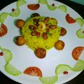 Keya Mandal's cooksnap of when they made বাসন্তী পোলাও(Basanti polau recipe in bengali).