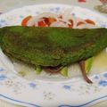 El cooksnap de Noemí cuando hizo Cena express: crêpes de espinacas 🥬🥞.