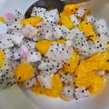 El cooksnap de ₵♡Ϛ❘Ν₳ νΕ₲α₪Ⓐ✍. Salvador. cuando hizo Ensalada de Pitahaya Blanca y Roja con Mandarina Chantilly!.