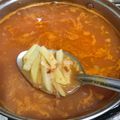 El cooksnap de Luis Perez cuando hizo Sopa de Poro y Papa.