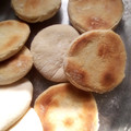 El cooksnap de Daiana Martinefsky cuando hizo Pan pita o pan árabe.
