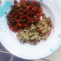 Isha's cuisine's cooksnap of when they made Diced meat with scrambled egg.