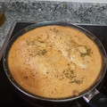 El cooksnap de Javier Pérez cuando hizo Rape en salsa de gambones.