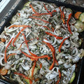 El cooksnap de Gerardo Ferrari cuando hizo Pescado al horno con Verduras.