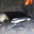 El cooksnap de Ángel Rubén Córdoba cuando hizo Pollo relleno con jamón y queso.