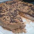 El cooksnap de Sofia Amirdach cuando hizo Cheesecake de Mantecol /Pasta de maní.