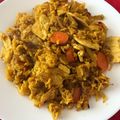 El cooksnap de Jordi Cortiada cuando hizo Pollo al curry con arroz basmati.