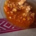 El cooksnap de Iris Jauregui de Acosta cuando hizo Pollo guisado.