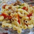 Saima Shahzad's cooksnap of when they made Macaroni with mince meat.