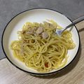 Cooksnap dari Nisaupik untuk resep Spaghetti aglio olio tuna