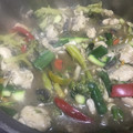 El cooksnap de Genesis Arriagada cuando hizo Chapsui de pollo.