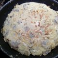 El cooksnap de juantxo cuando hizo Tortilla de champiñón y queso.