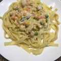 Balogh Andrea Zsebi Cooksnap-ja, amikor elkészítette a(z) Mézes mustáros csirkemelles tagliatelle🍜 receptet.