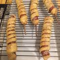Cooksnap από Nektarios N στη συνταγή "Corn" dogs με λωρίδες σφολιάτας