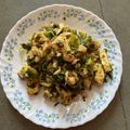 chef Nidhi Bole's cooksnap of when they made Spicy Paneer Thecha.