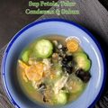 Cooksnap Dapur Yusfarisyia semasa beliau membuat Sup Petola Telur dengan Suhun.