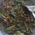 Cooksnap dari De' Rizz untuk resep Tumis Pedas Kembang Genjer, Kacang Panjang Plus Tauco Sedap