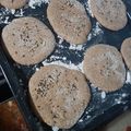 El cooksnap de Karina Camps cuando hizo Pan árabe integral 100%.