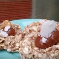 El cooksnap de Azul Tuca cuando hizo Galletitas de avena, cacao y banana.