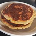 El cooksnap de Cecilia Cabrera cuando hizo Pancakes/ hotcakes de avena y banana.