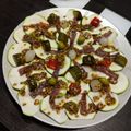 El cooksnap de Ignacio Vázquez Vargas cuando hizo Carpaccio de calabacín y anchoas.